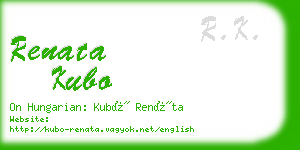 renata kubo business card